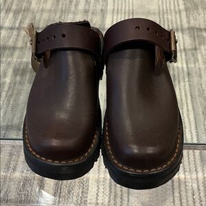 Brown leather handmade ROF South Africa clog